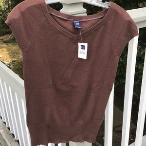 GAP Stretch Brown Top NWT